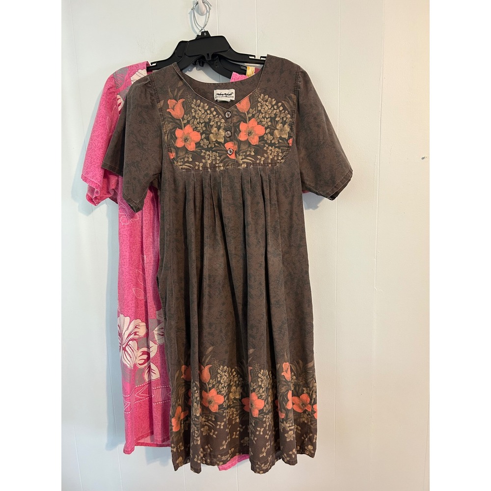 Anthony Richards Womens Floral Butterfly Muumuu House Dress Lot of 3 Pockets